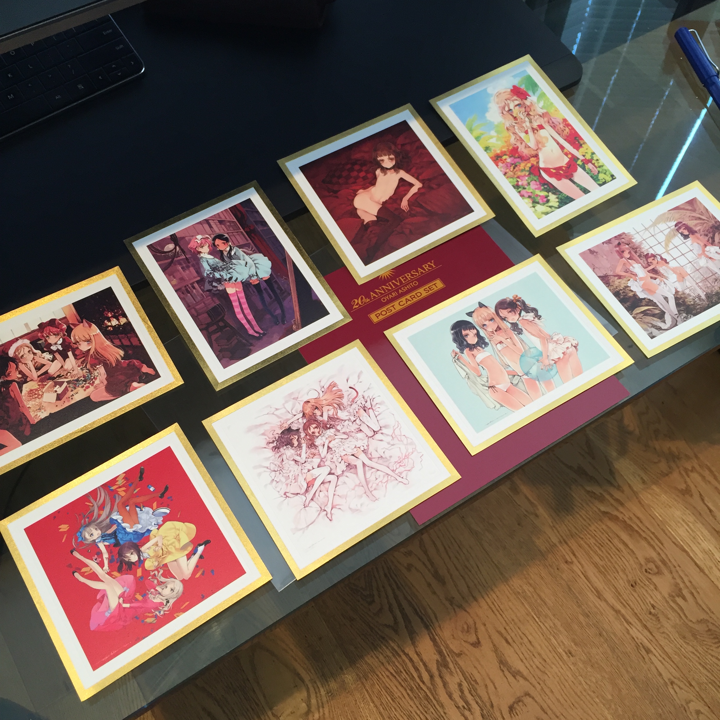 20th anniversary post card set